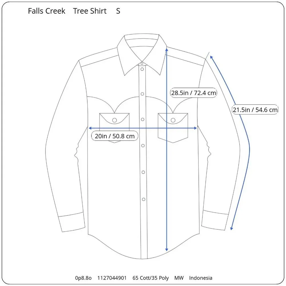 Vintage Rare Falls Creek Shirt Top Mens S Casual Christmas Holiday Dad Tree Sons - Picture 9 of 9